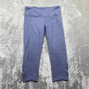 Athleta Womens Capri Leggings Periwinkle Blue Size S Coolmax Gusset Activewear‎